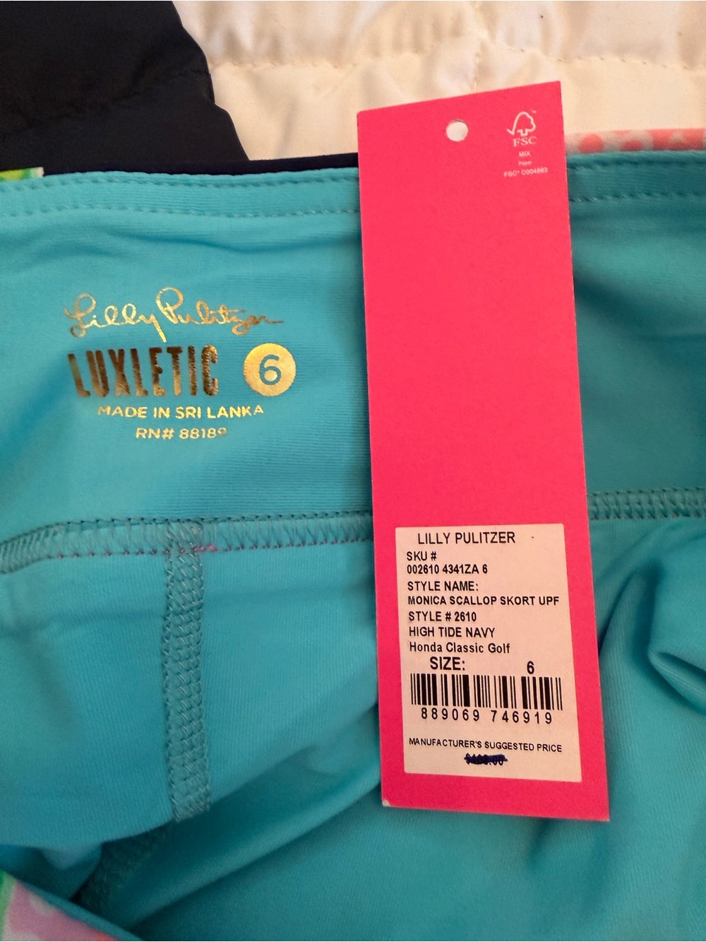 NWT Lilly Pulitzer Monica Golf Skort 6 - Picture 4 of 4
